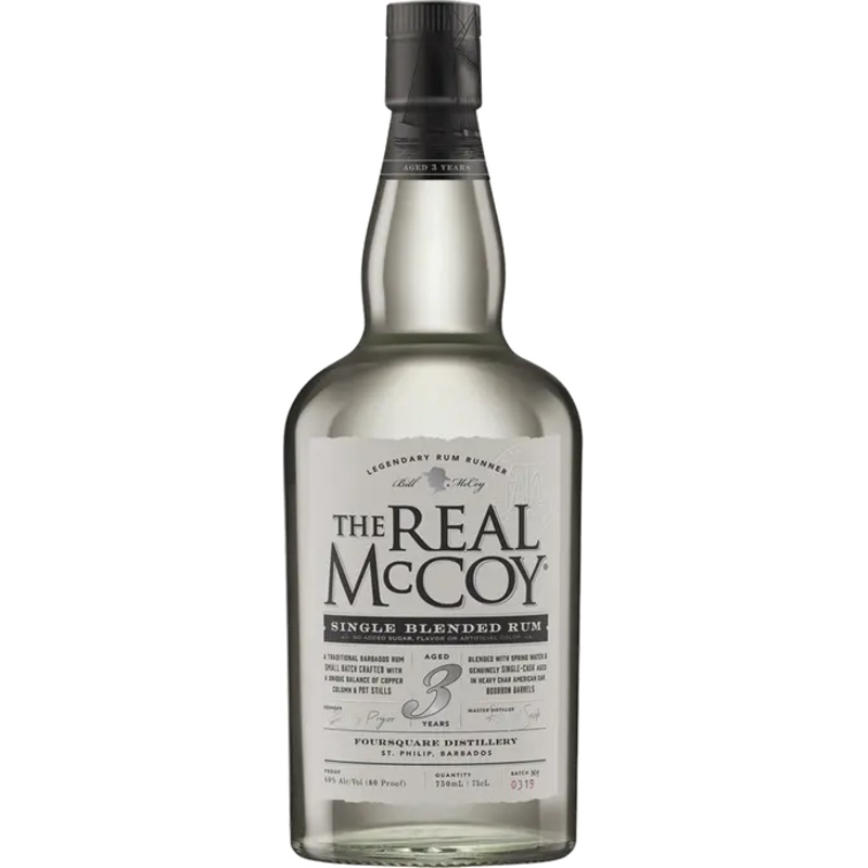 The Real McCoy 3 Year Old Single Blended White Rum | 700ML