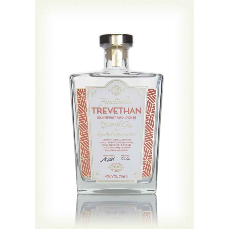 Trevethan Grapefruit and Lychee Cornish Flavoured Gin | 700ML