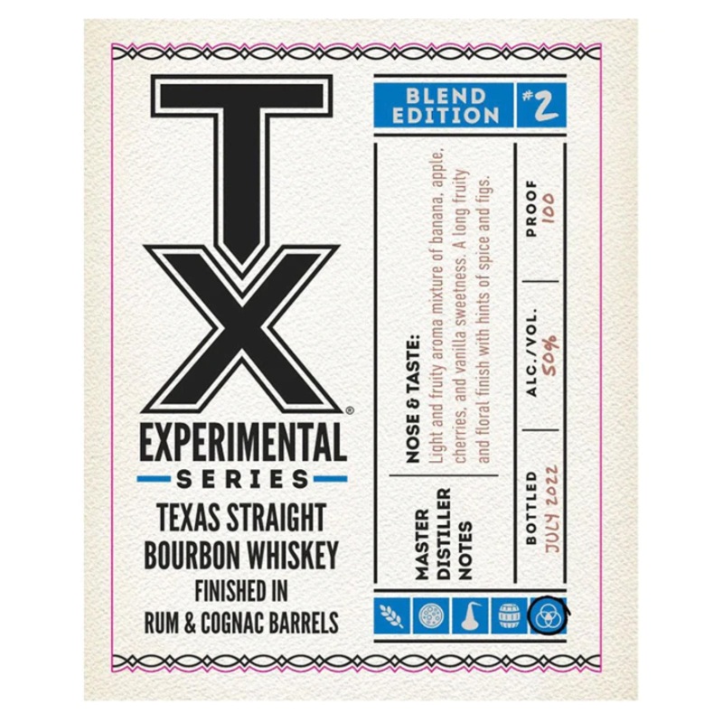 TX | Experimental Series #2 | Texas Straight Bourbon Whiskey | 2024 Limited Release | 375ML