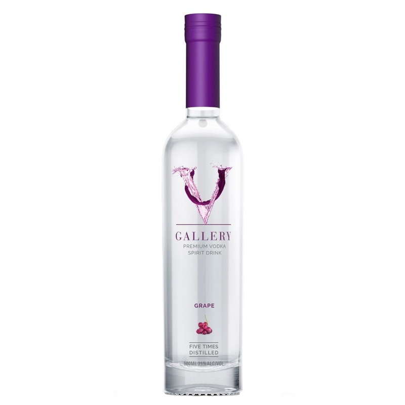V Gallery Grape Flavoured Vodka | 500ML