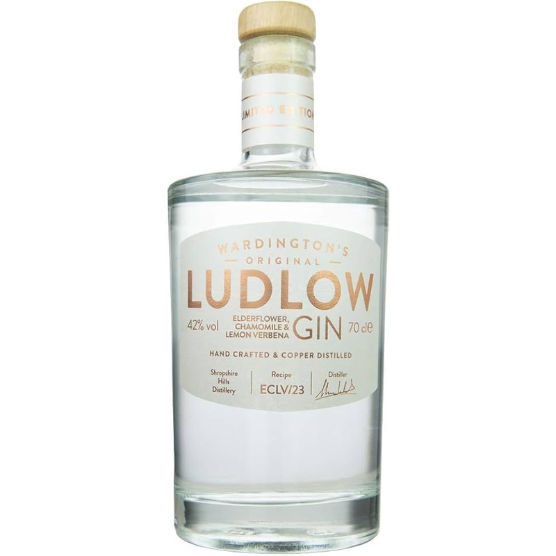 Wardington's Ludlow Gin - Elderflower, Chamomile & Lemon Verbena Flavoured Gin | 700ML