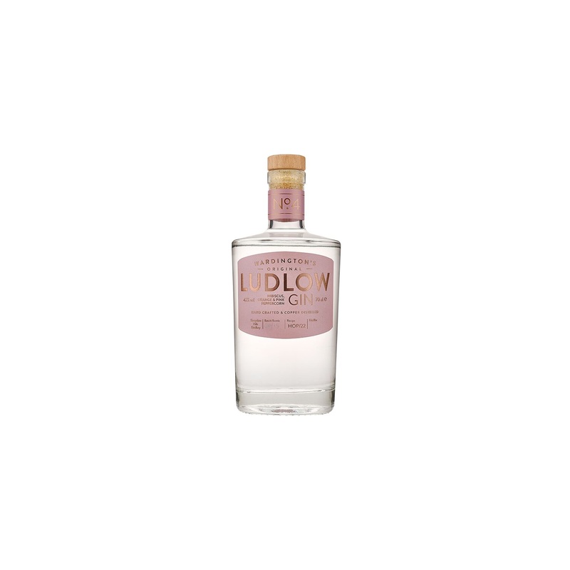 Wardington's Ludlow Gin - Hibiscus, Orange & Pink Peppercorn Gin | 700ML