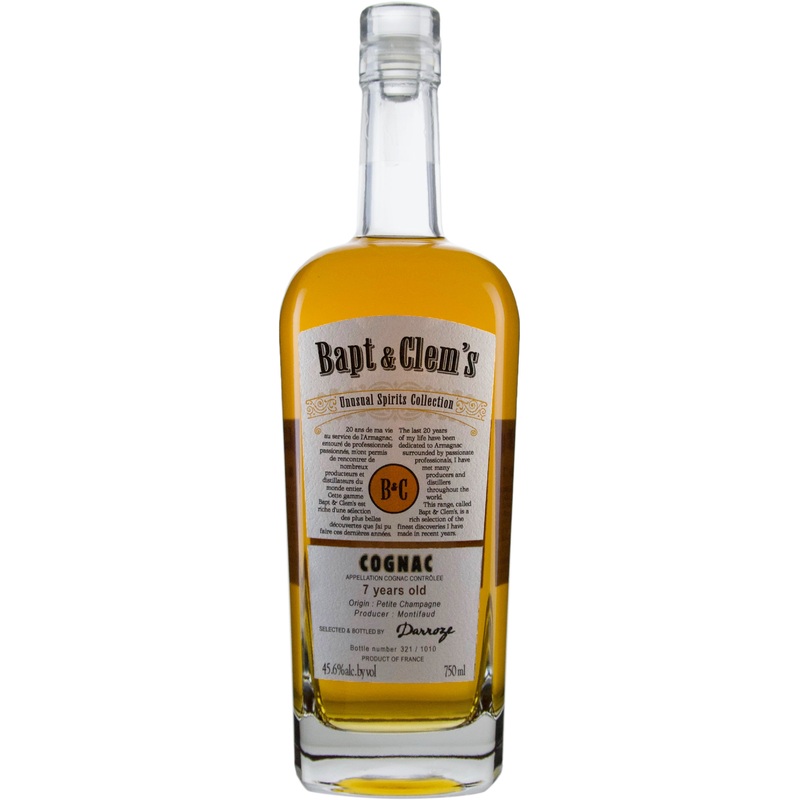 Bapt & Clem's 7 Year Old From Monitifaud Distillery Cognac