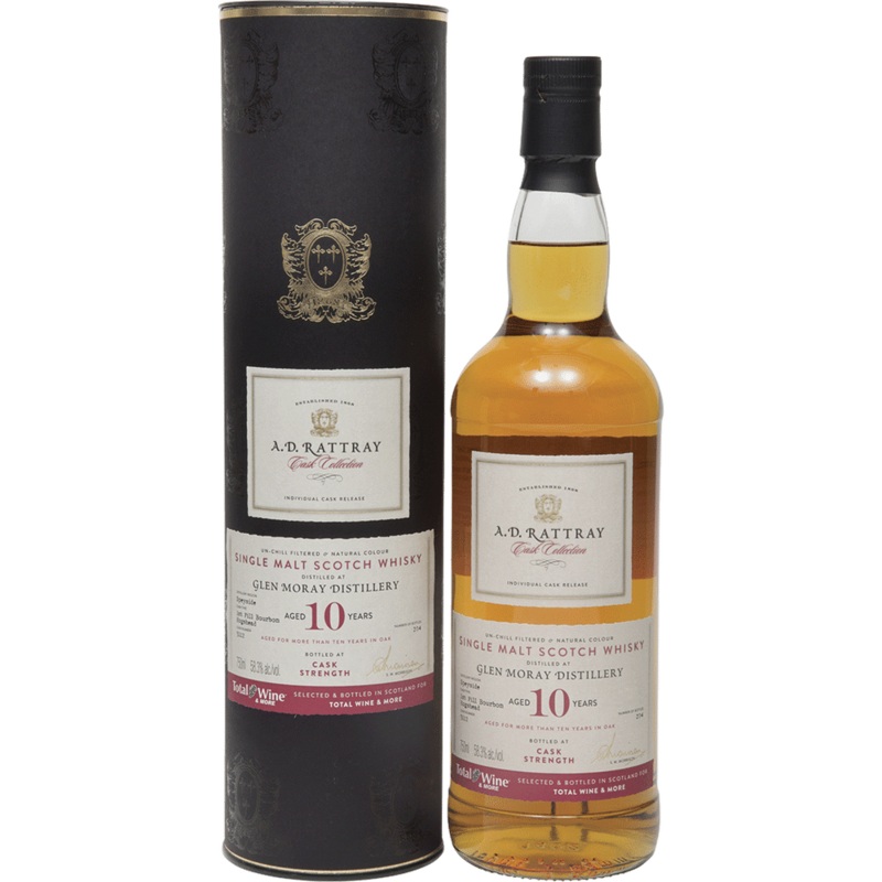A.D. Rattray Glen Moray 10 Year Barrel Select Single Malt Scotch Whisky
