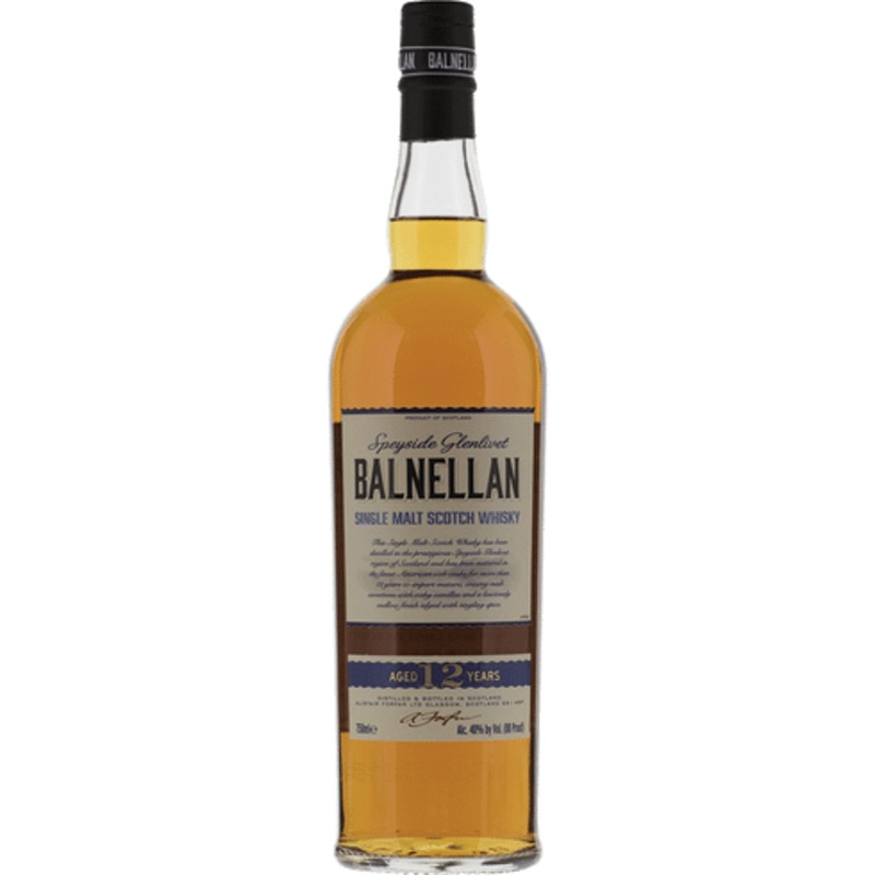 Balnellan Speyside Glenlivet 12 Year Single Malt Scotch Whisky