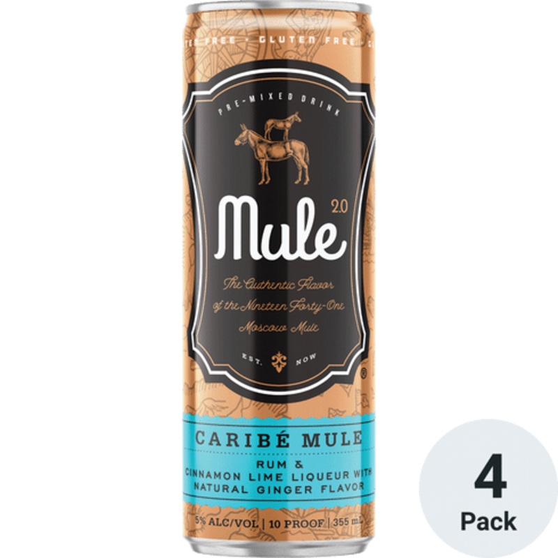 Mule 2.0 Caribe Mule Cocktail 4 Pack | 12OZ