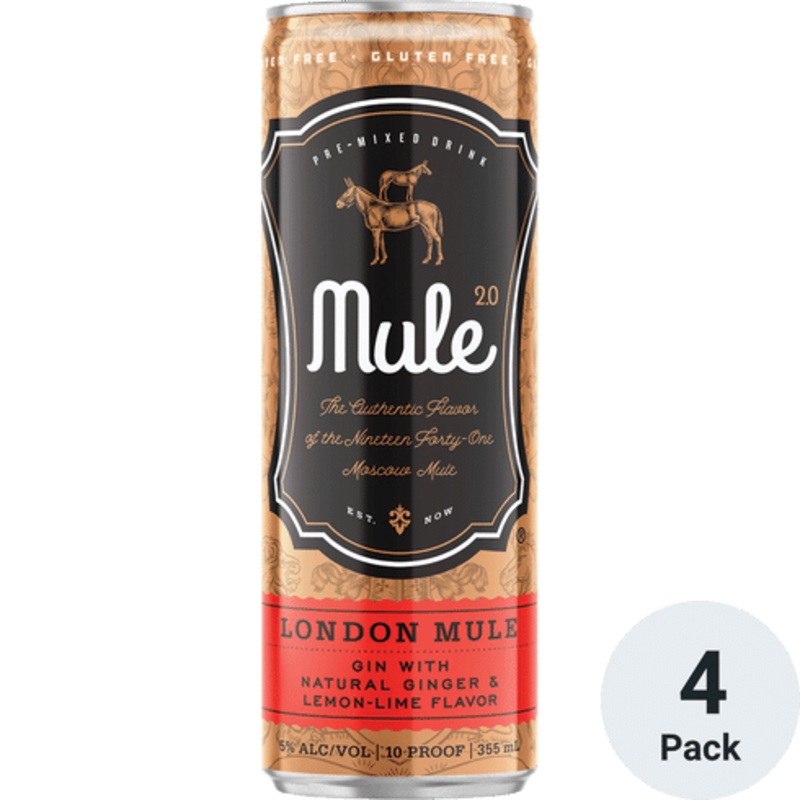Mule 2.0 London Mule Cocktail 4 Pack | 12OZ