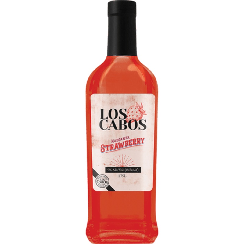 Los Cabos Strawberry Margarita Cocktail | 1.75L