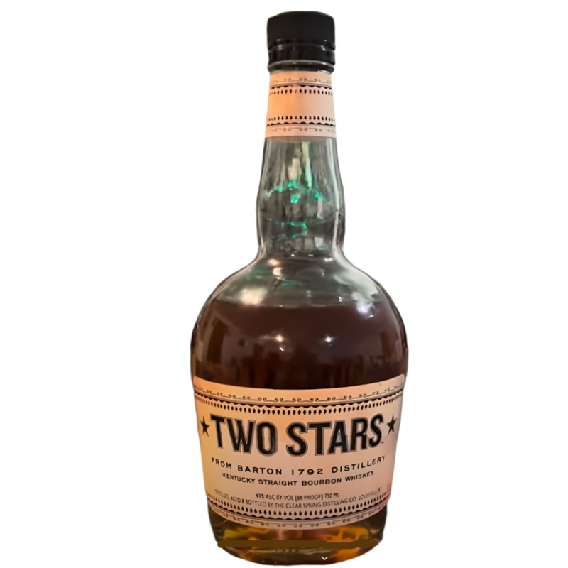 Two Stars 86 Proof Kentucky Straight Bourbon Whiskey