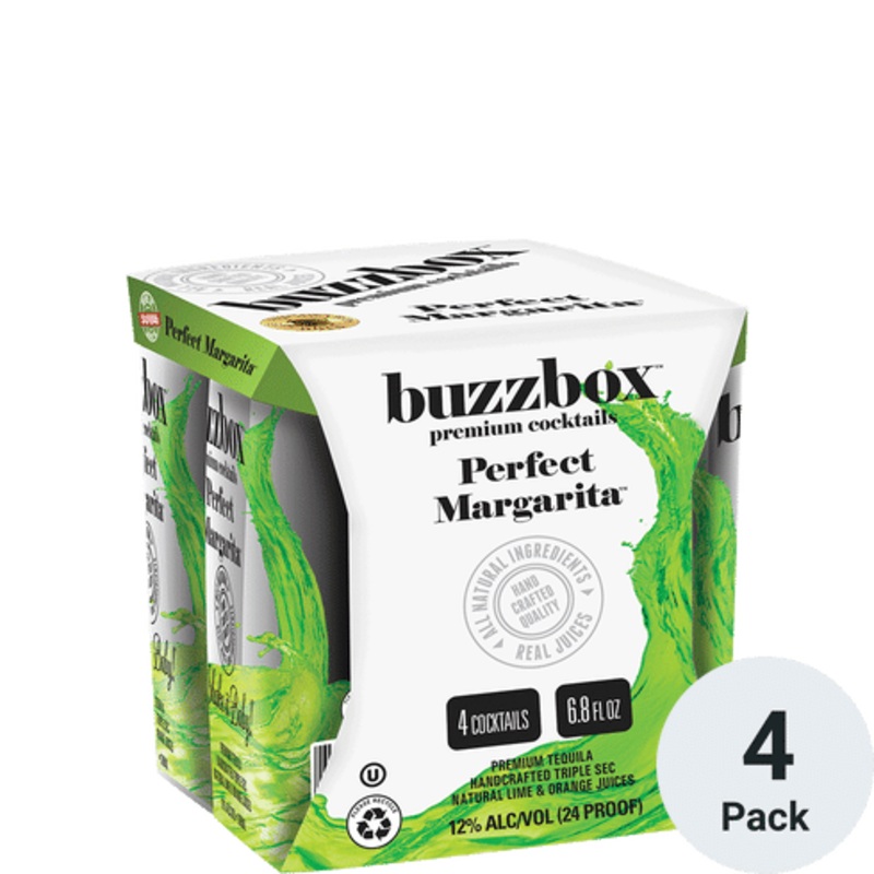 BuzzBox Perfect Margarita Ready To Drink Cocktail