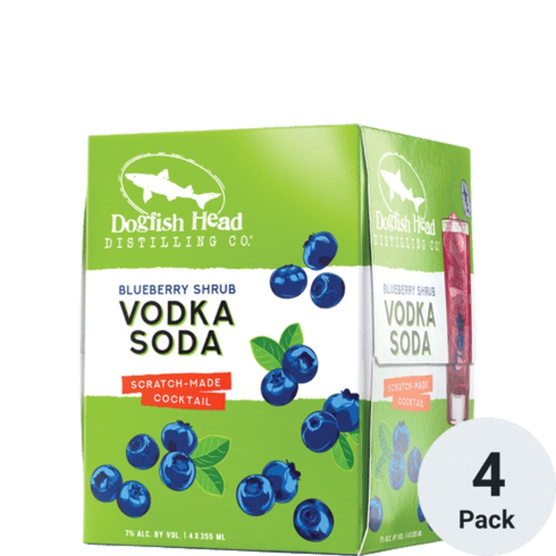 Dogfish Head Blueberry Soda Vodka Cocktail Ready To Drink Cocktail