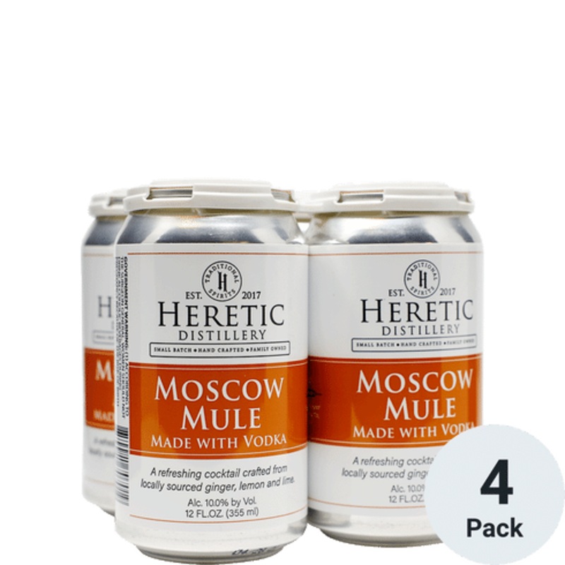 Heretic Moscow Mule Ready To Drink Cocktail 4 PACK | 12OZ