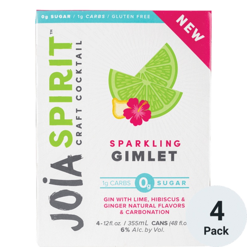 Joia Sparkling Gimlet Cocktail 4 Pack | 355ML