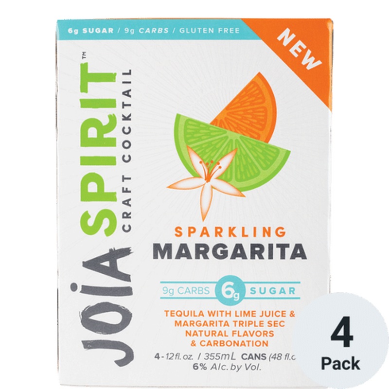 Joia Sparkling Margarita Cocktail 4 Pack | 355ML