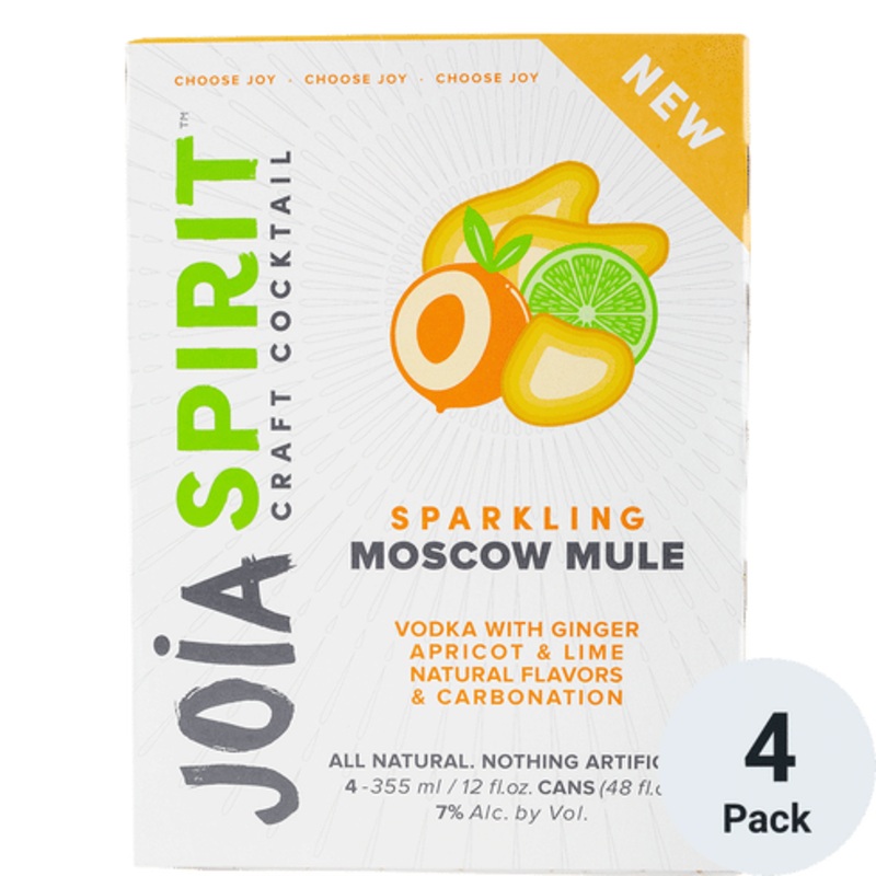 Joia Sparkling Moscow Mule Cocktail 4 Pack | 355ML
