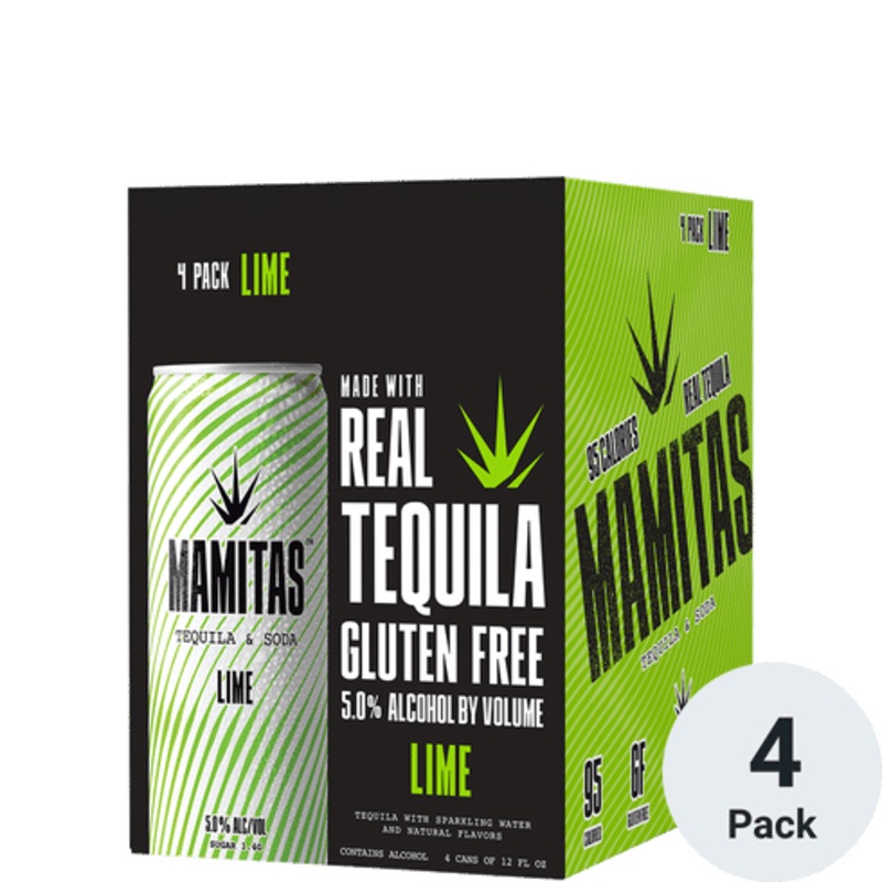 Mamitas Soda Lime & Tequila Ready To Drink Cocktail 4 Pack | 12OZ