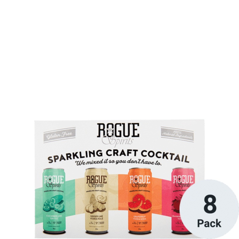 Rogue Spirits Craft Cocktail Variety Ready To Drink Cocktail 8 Pack | 12OZ