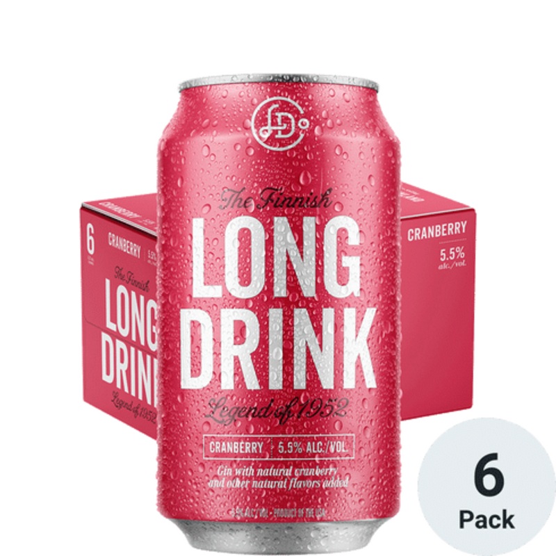 The Finnish Long Drink Cranberry Cocktail | 6pk-12oz Cans