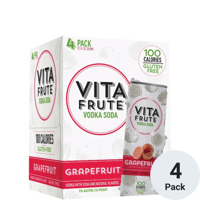 Vita Frute Grapefruit RTD Cocktail | 4pk-12oz Cans