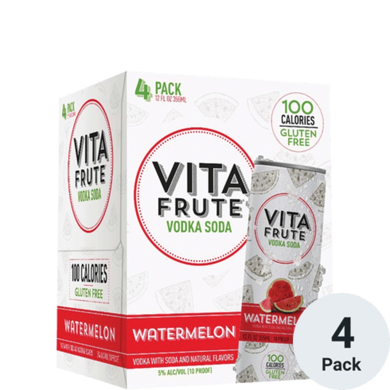 Vita Frute Watermelon RTD Cocktail | 4pk-12oz Cans