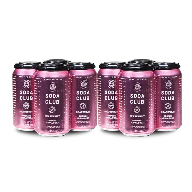 Lifted Libations Club Grapefruit Organic Vodka Soda (8) Cans