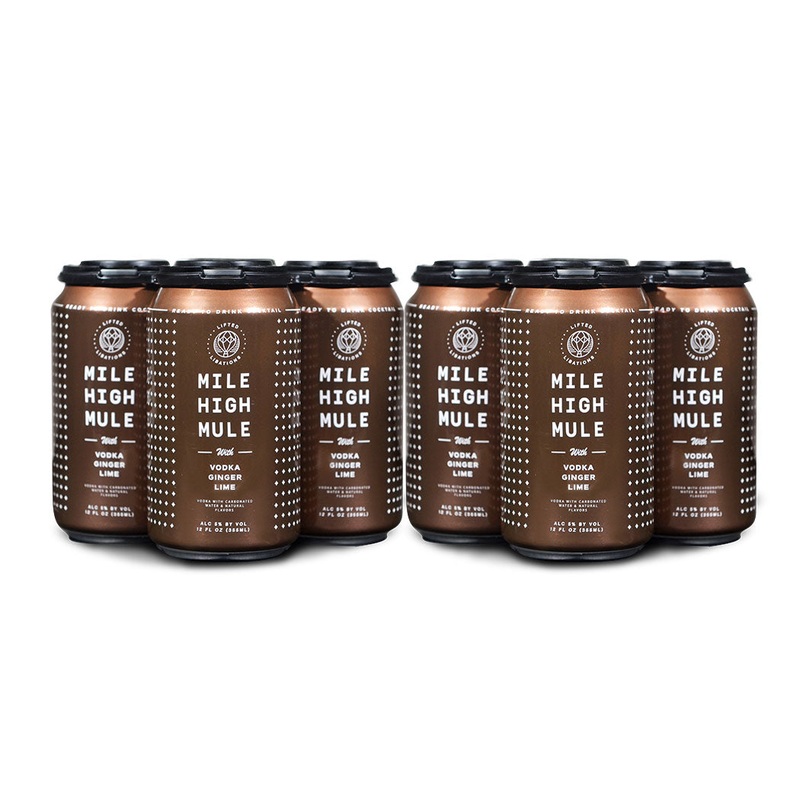 Lifted Libations Mile High Mule Vodka Ginger Lime (8) Cans