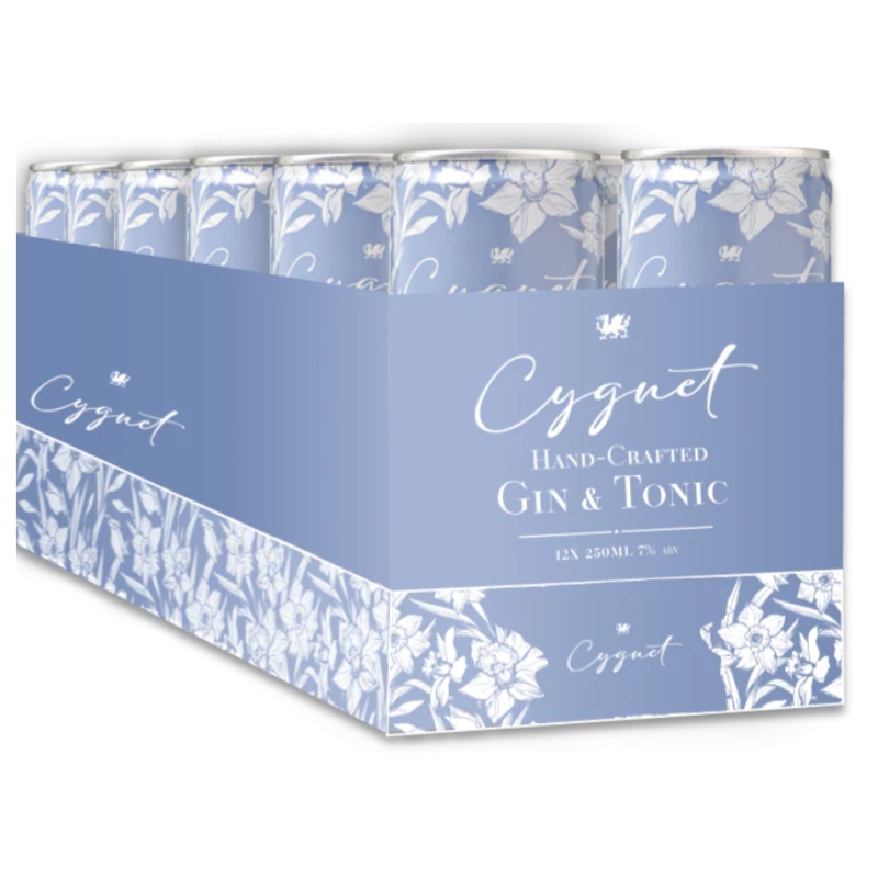 Katharine Jenkins | Cygnet Welsh Dry Gin & Tonic (12) Pack Cans