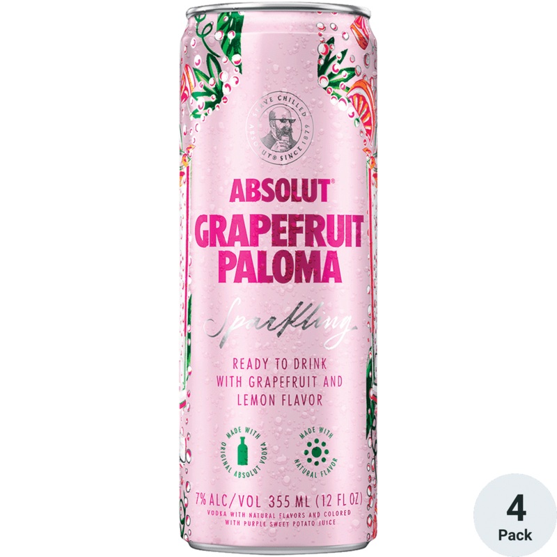 Absolut Grapefruit Paloma | 4pk-12oz Cans