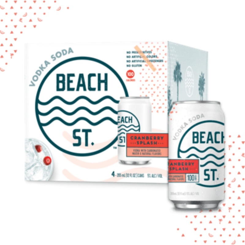 BEACH ST. Cranberry Splash Vodka Soda