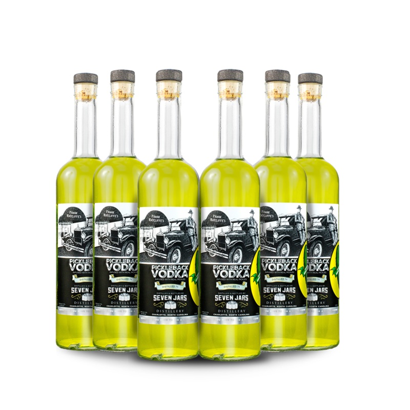 Seven Jars Pickleback Vodka (6) Bottle Bundle