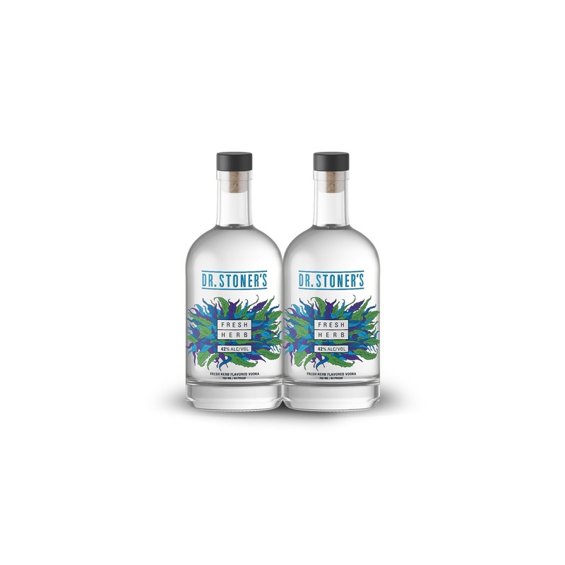 Dr. Stoner's Fresh Herb Vodka (2) Bottle Bundle