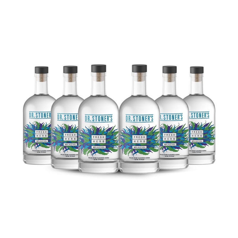 Dr. Stoner's Fresh Herb Vodka (6) Bottle Bundle