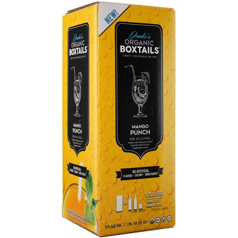 Drake's Boxtails Mango Punch BIB Cocktail | 1.75L
