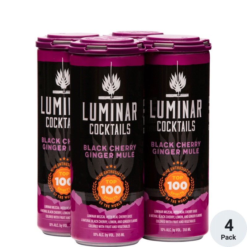 Luminar Black Cherry Ginger Mule Cocktail | 4*12oz Cans