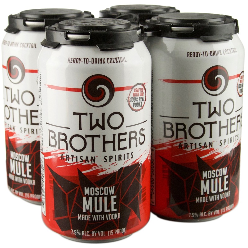 Two Brothers Artisan Spirits Mule Ready to Drink Cocktail | 4 Pack of 12 oz Can