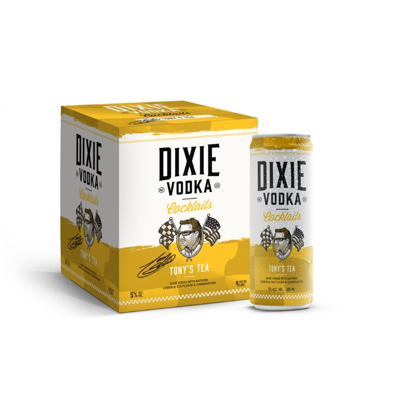 Dixie Vodka Cocktails | Tony's Tea (4) Pack Cans