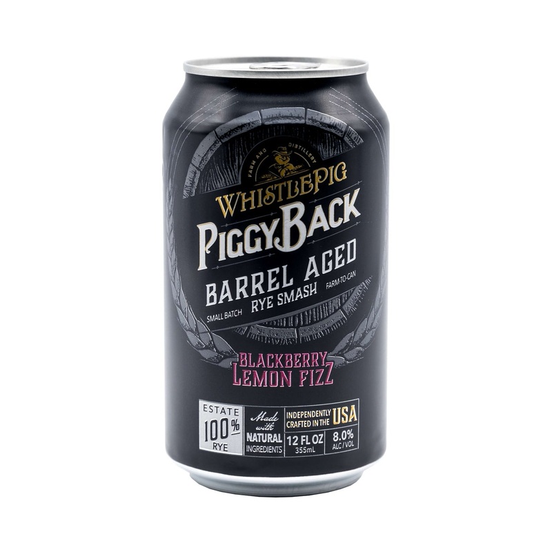 WhistlePig Barrel Aged Rye Smash: Blackberry Lemon Fizz (4) Pack Cans
