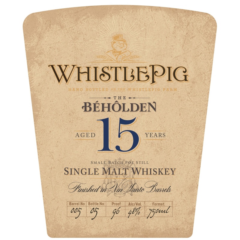 WhistlePig The Beholden 15 Year Small Batch Pot Still Single Malt Whiskey