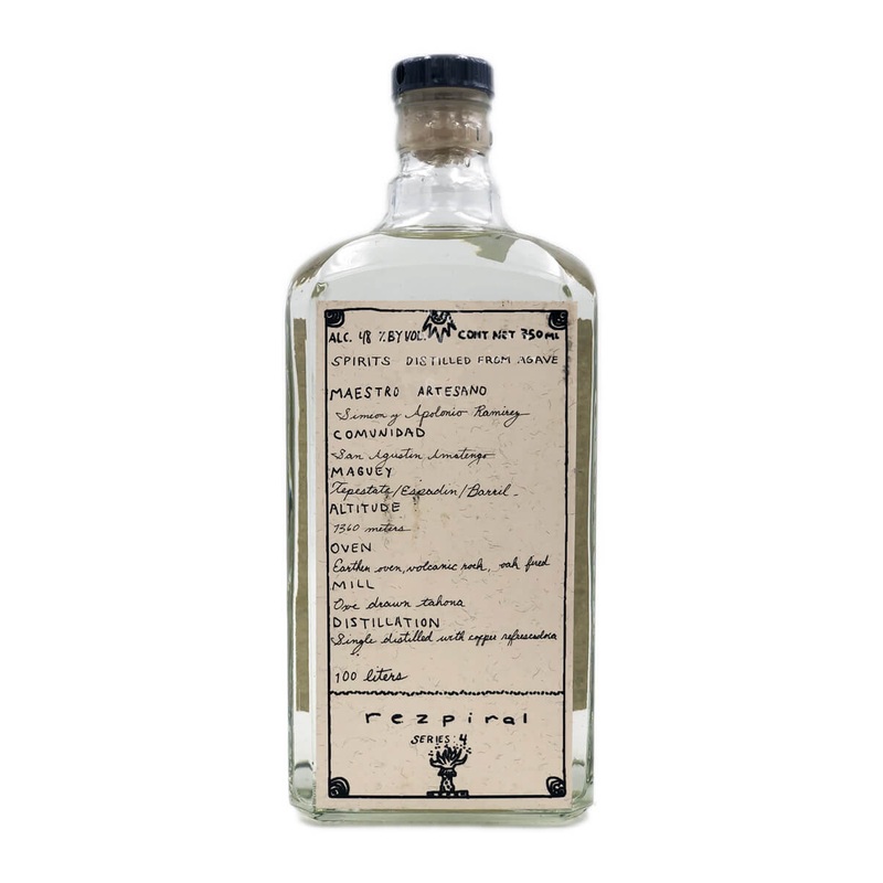 Rezpiral Series 4 Tepestate Espadin Barril Agave Spirit