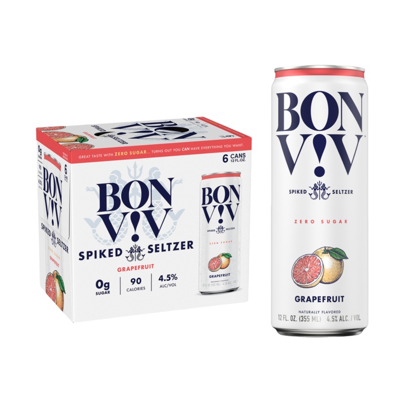 Bon & Viv Spiked Seltzer Grapefruit Ready-To-Drink | 6*355ML