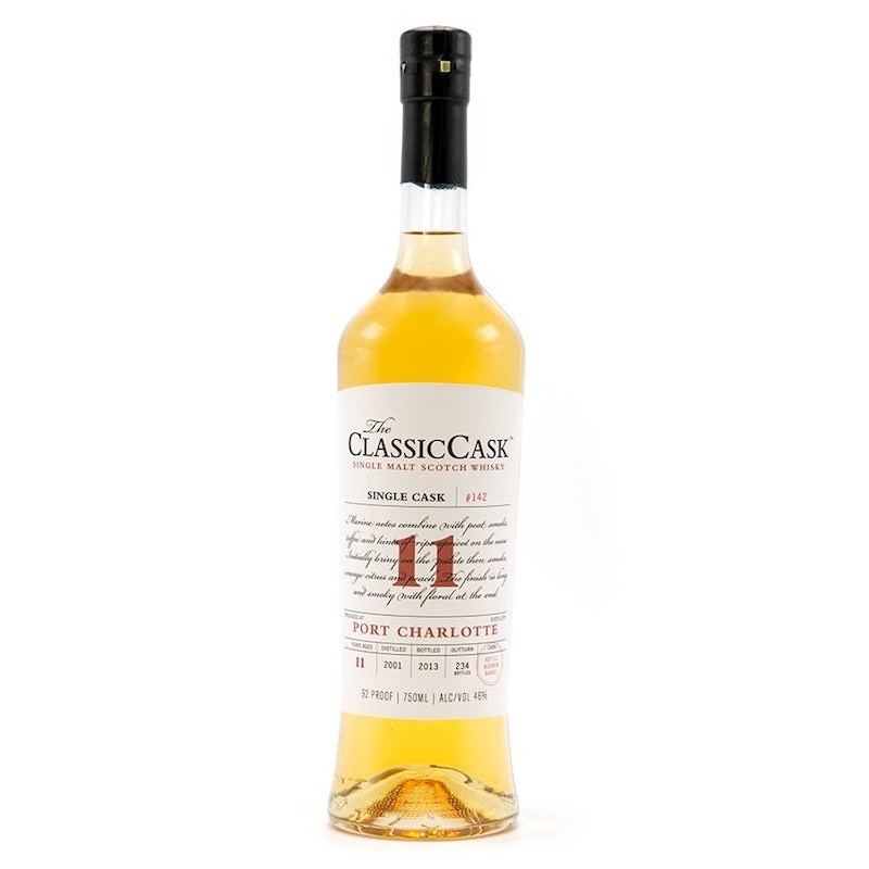 The Classic Cask Port Charlotte 11 Year Old 2001 Single Malt Scotch Whisky