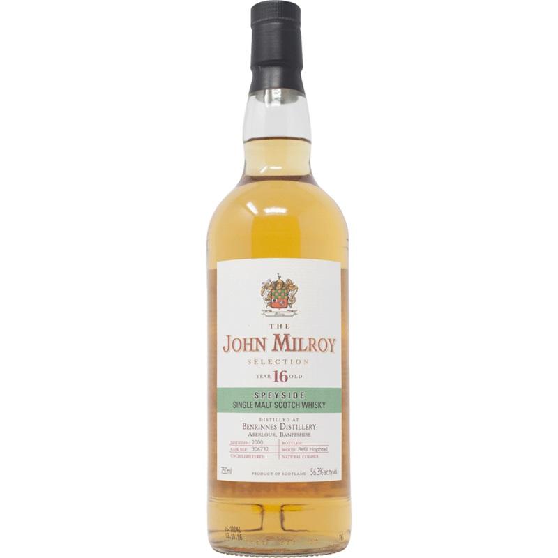 The John Milroy Selection Benrinnes 16 Year Old Speyside Single Malt Scotch Whisky
