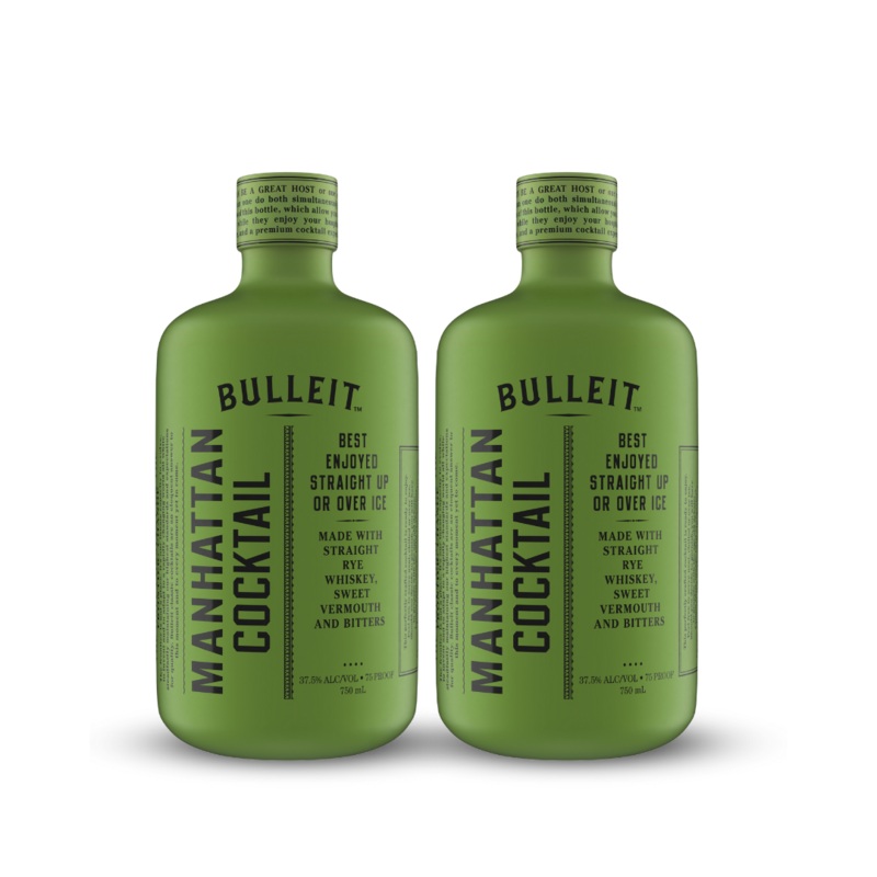Bulleit Crafted Cocktails | Manhattan Cocktail | (2) Bottle Bundle