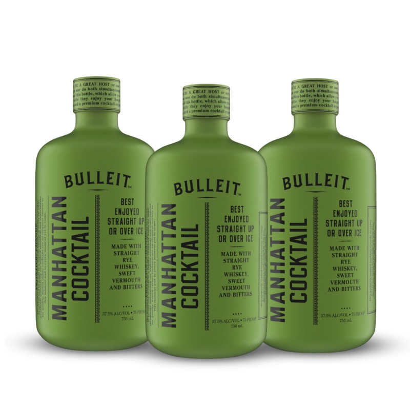 Bulleit Crafted Cocktails | Manhattan Cocktail | (3) Bottle Bundle