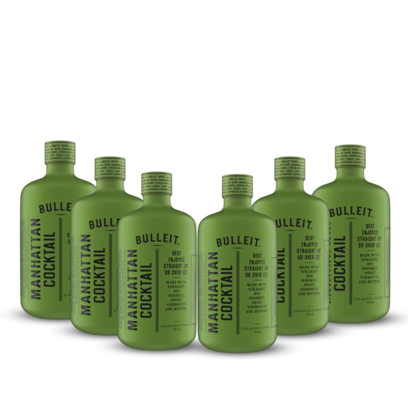 Bulleit Crafted Cocktails | Manhattan Cocktail | (6) Bottle Bundle