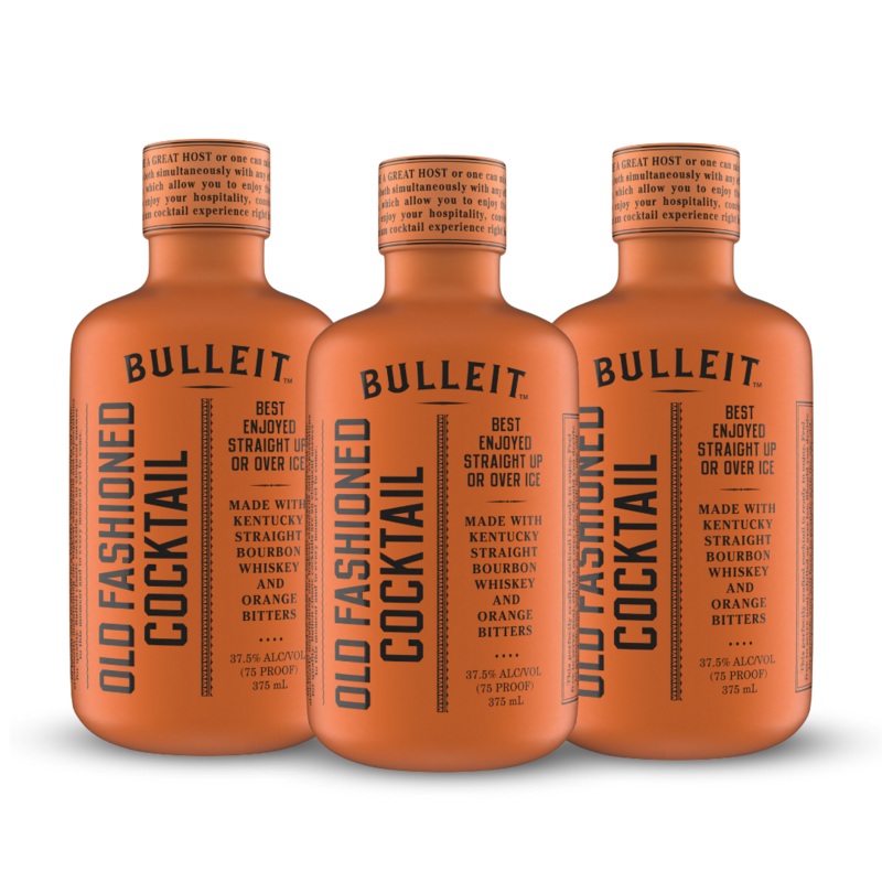 Bulleit Crafted Cocktails | Old Fashioned Cocktail | (3) Bottle Bundle