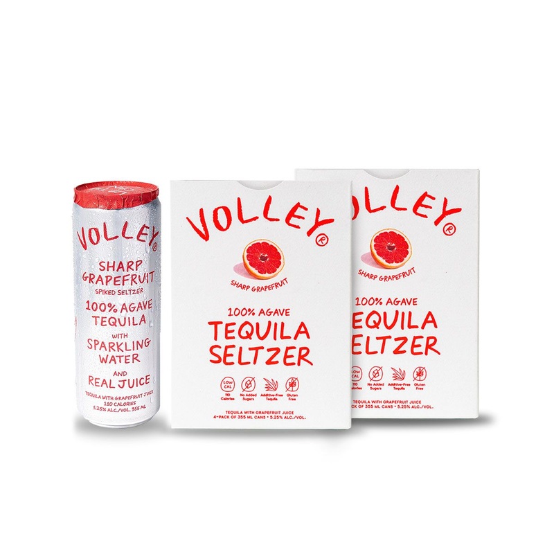 Volley Sharp Grapefruit Spiked Seltzer | (2) Pack Bundle
