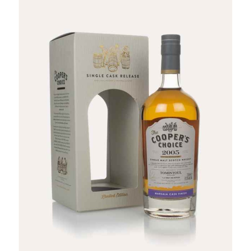 Tomintoul 15 Year Old 2005 (cask 9388) - The Cooper's Choice (The Vintage Malt Whisky Co.) Single Malt Scotch Whisky | 700ML
