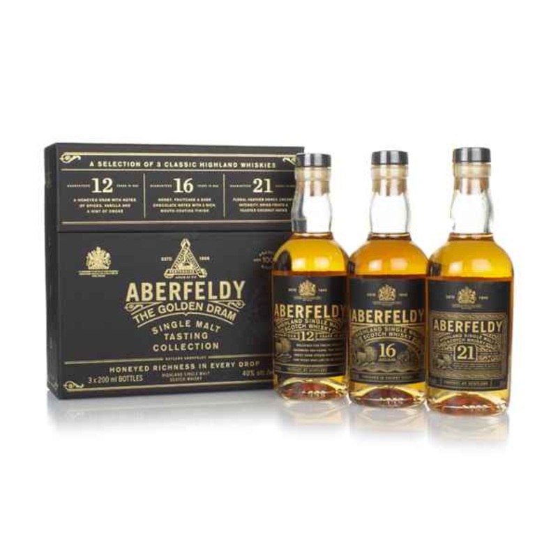 Aberfeldy The Golden Dram Tasting Collection (3 x 20cl) Scotch Whisky | 600ML