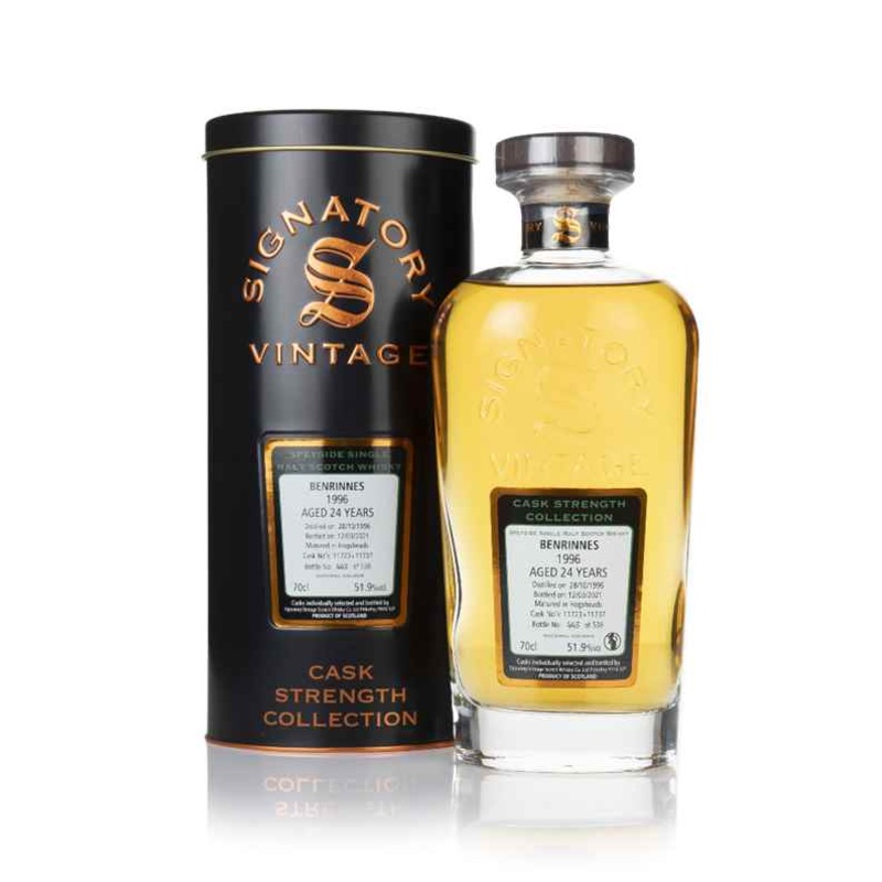 Benrinnes 24 Year Old 1996 (cask 11723 & 11737) - Cask Strength Collection (Signatory) Scotch Whisky | 700ML
